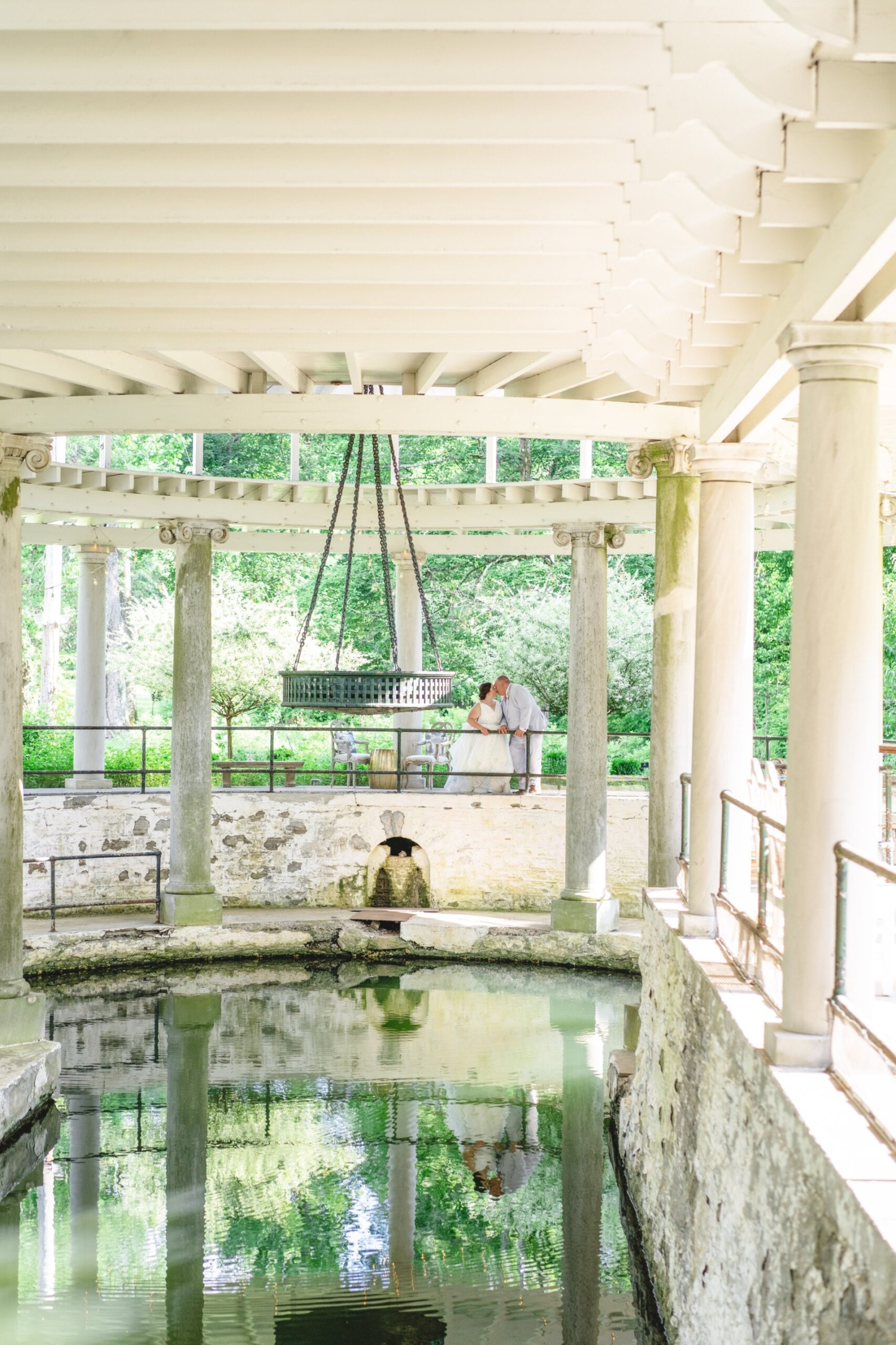 castle &amp; key wedding southern summer distillery bride groom
